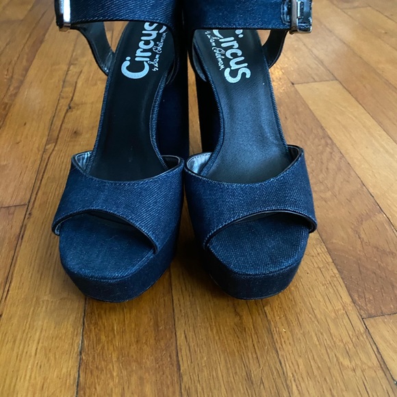 Denim platform Sam Edelman booties - Picture 3 of 5